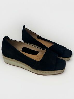 Corso Como Dallen Black Leather Espadrille